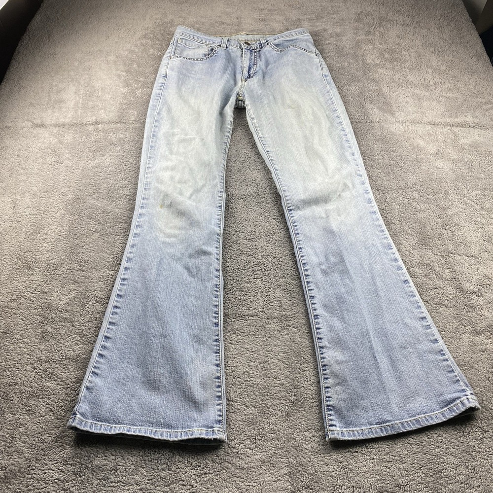 Levis 525 Flare Europe‎ Jeans Womens 29x32 Blue Light Wash Mid Rise VTG